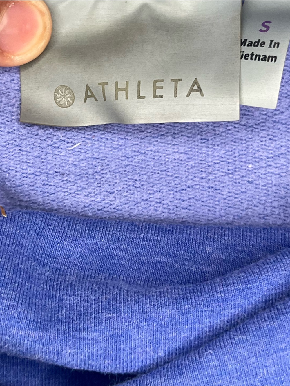 Athleta Blue Hooded Pullover Size Small - Picture 2 of 6